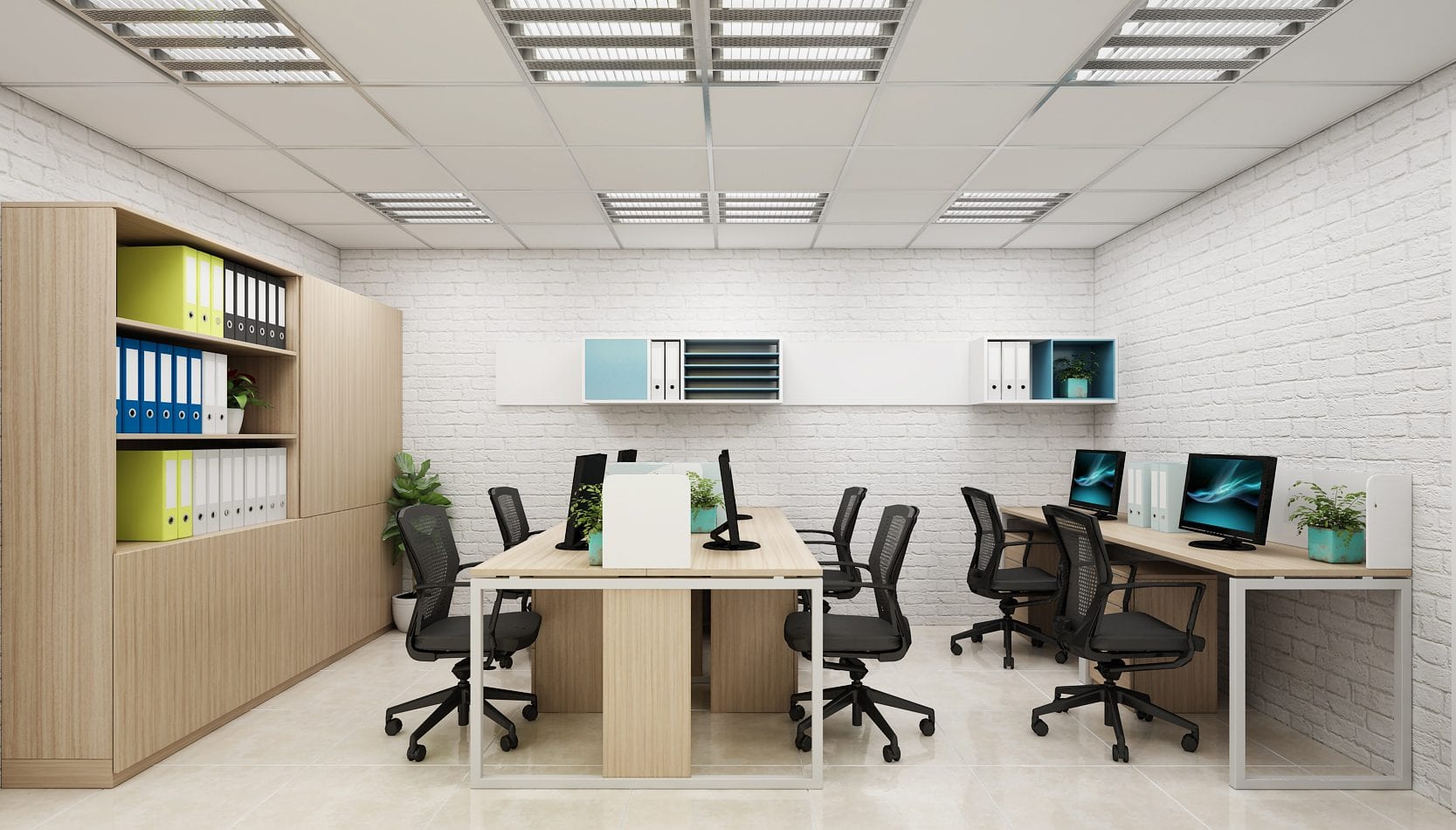 Mẫu thiết kế văn phòng nhỏ 20m2 phong cách hiện đại