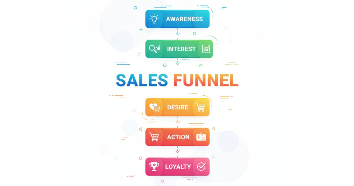 5 giai đoạn của phễu bán hàng chuẩn