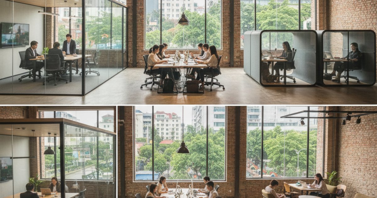 Các loại hình văn phòng cho thuê giá rẻ Quận 7 phổ biến