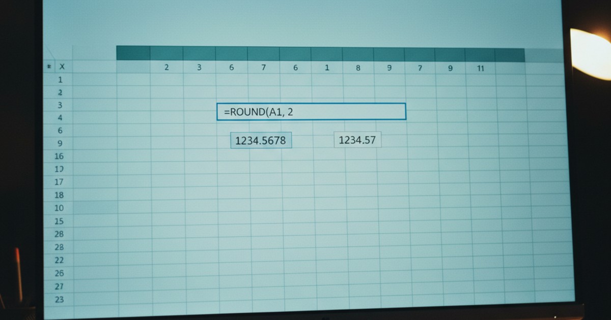hàm làm tròn số tiền trong excel