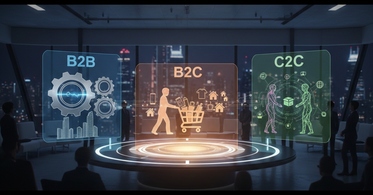 So Sánh B2B Với B2C Và C2C