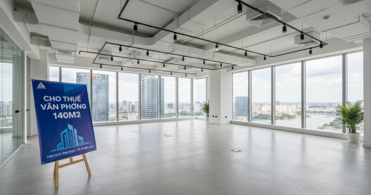 cho thuê văn phòng 140m2