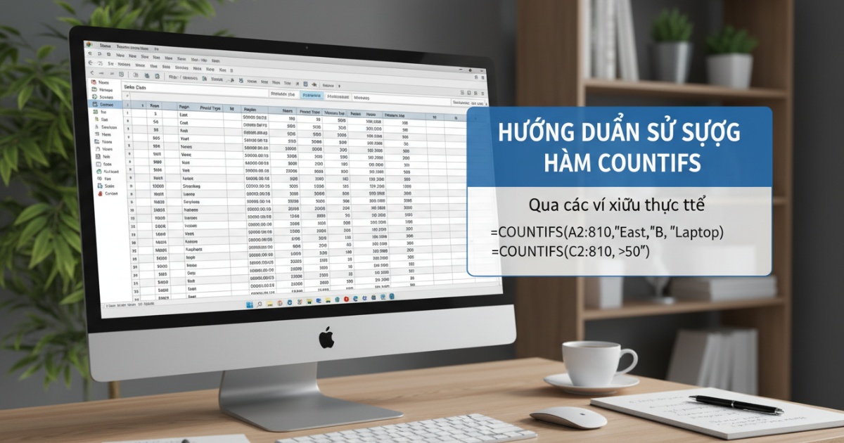 Hướng dẫn cách sử dụng hàm countifs qua các ví dụ thực tế