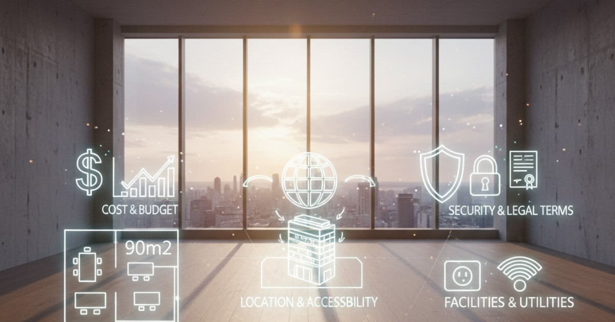 Các yếu tố quan trọng khi tìm nơi cho thuê văn phòng 90m2