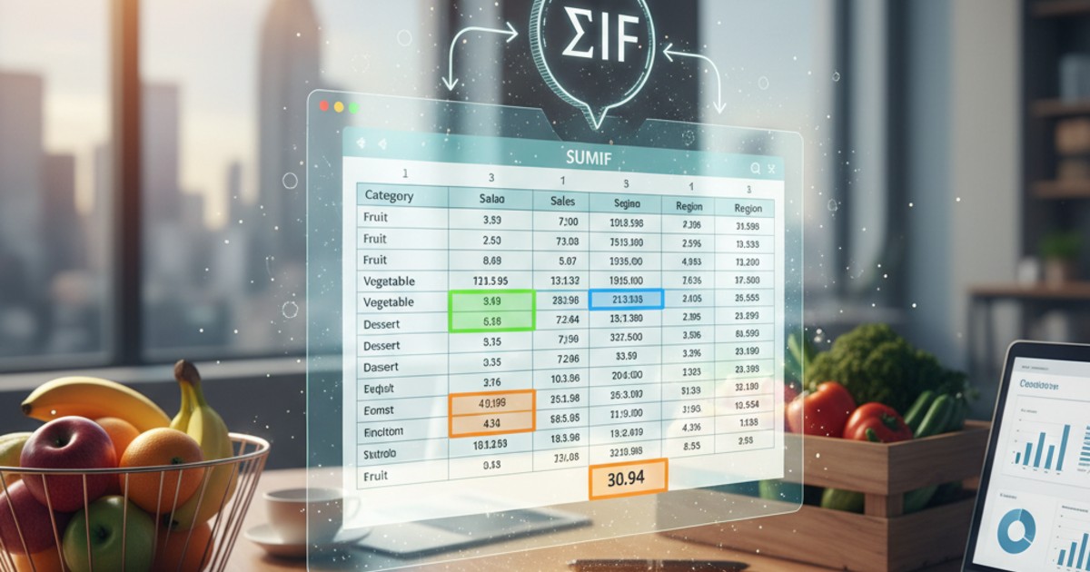 Khái niệm về hàm sumif và ứng dụng thực tế