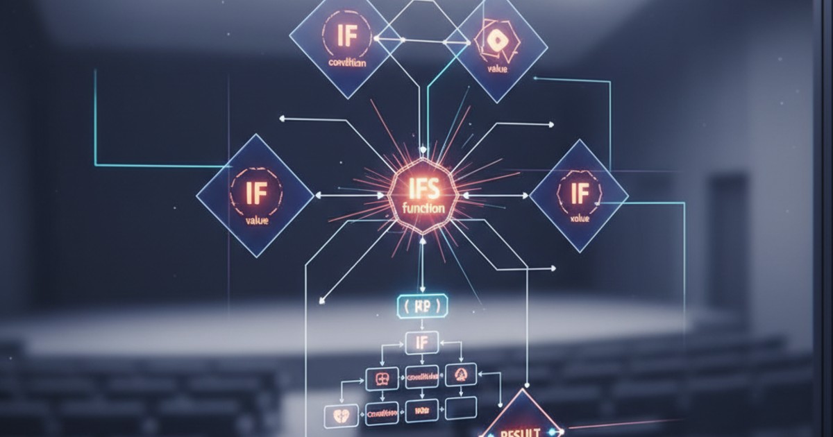 Cách viết công thức hàm ifs chuẩn xác