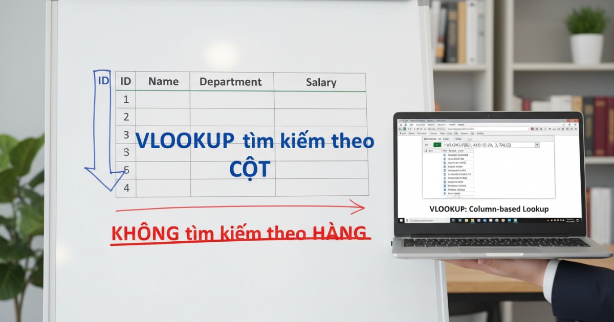vlookup là hàng hay cột