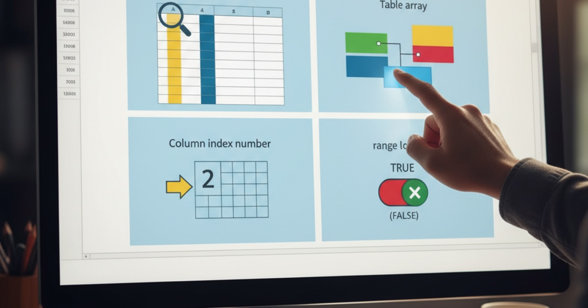 Các bước thực hiện cách dùng hàm vlook up cụ thể