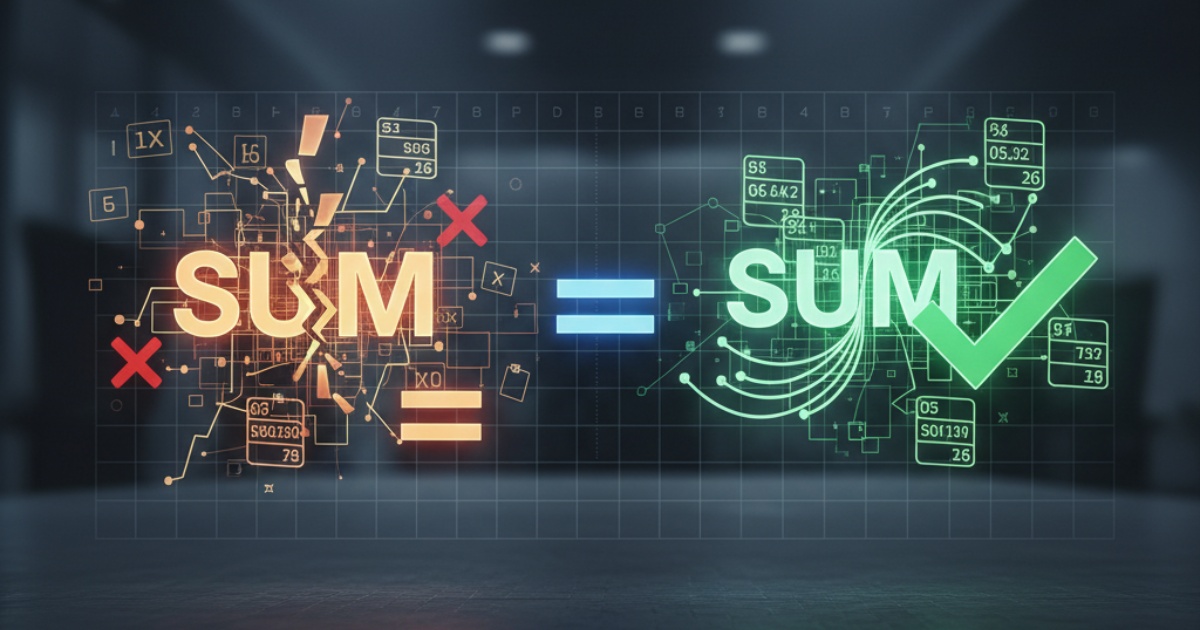 Các lỗi thường gặp khi dùng hàm cộng trừ trong excel và cách khắc phục