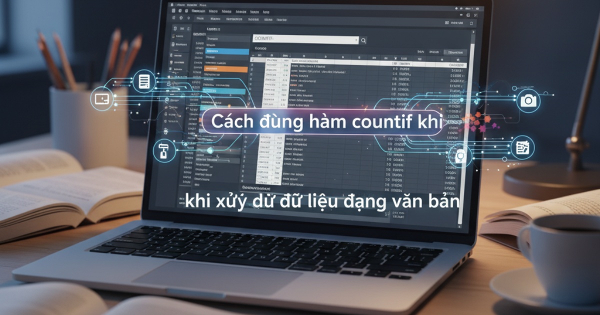 Cách dùng hàm countif khi xử lý dữ liệu dạng văn bản