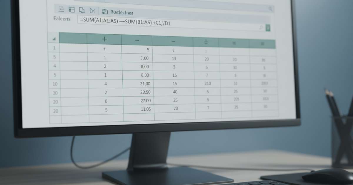 hàm cộng trừ trong excel 2