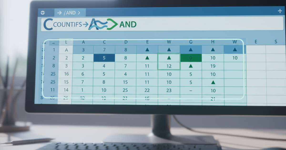 hàm countif kết hợp hàm and
