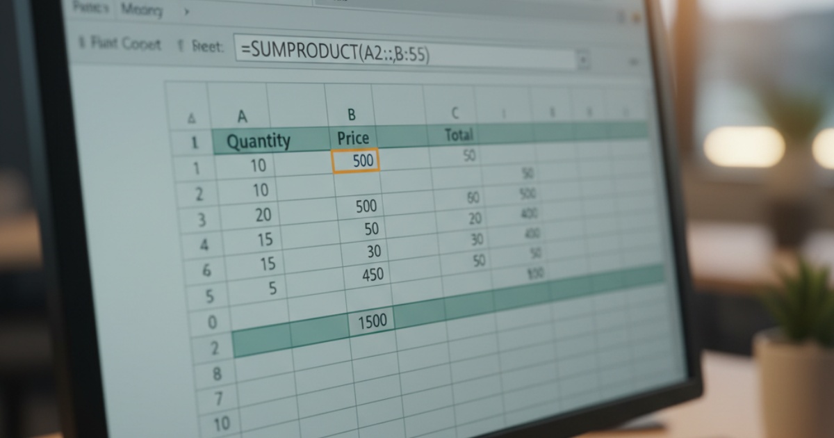 Hàm sumproduct trong excel là gì