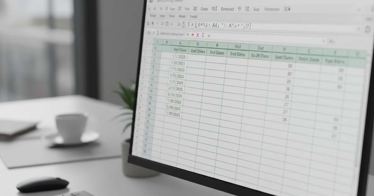 hàm trừ ngày trong excel