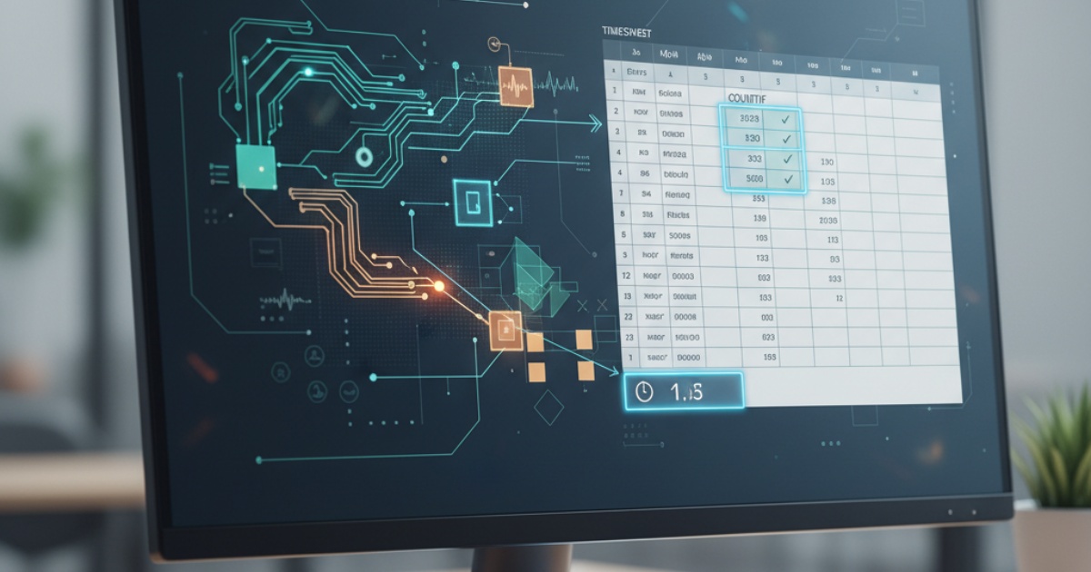 Hướng dẫn chi tiết cách sử dụng hàm countif trong bảng chấm công để tính ngày công
