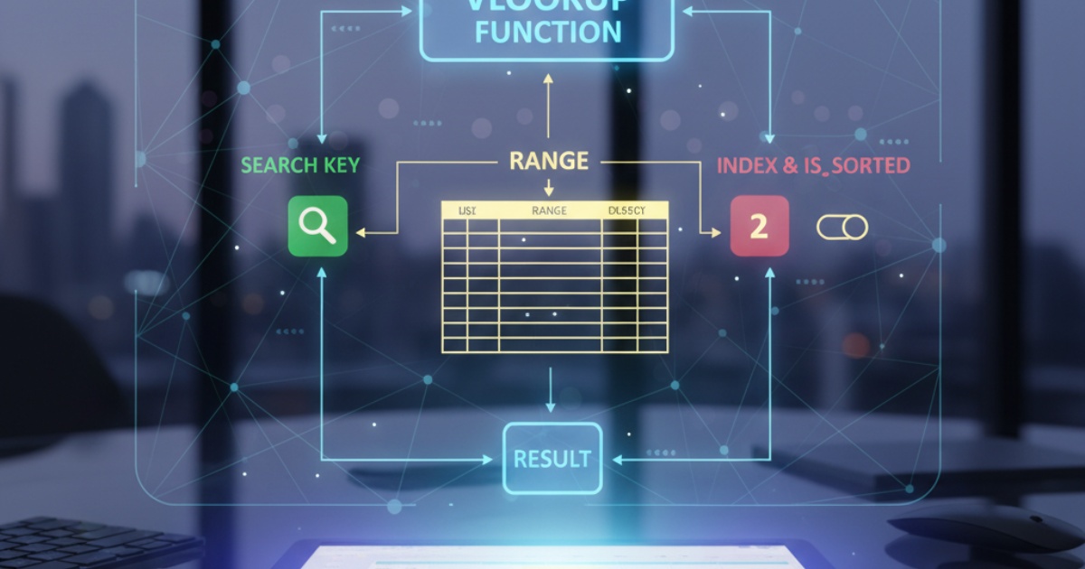 Khái niệm và cấu trúc của hàm vlookup trong google sheet