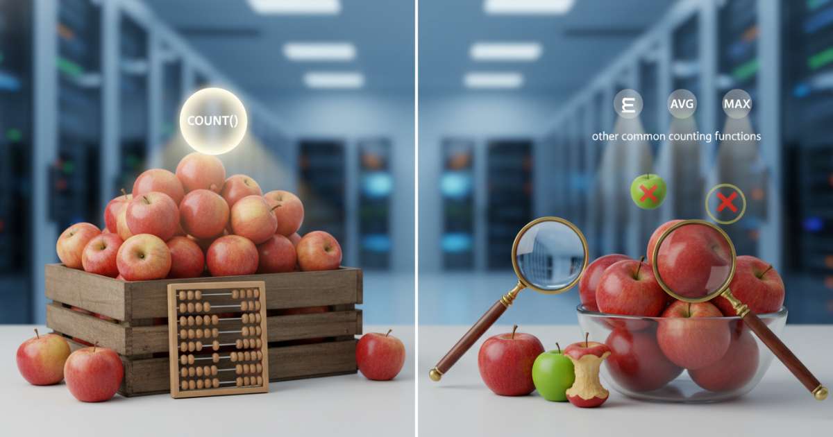 Sự khác biệt giữa hàm count và các hàm đếm thông dụng khác