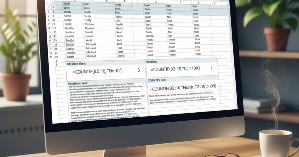 Tìm hiểu về hàm countif và countifs trong excel