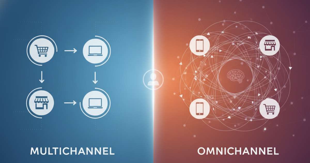 Sự khác biệt giữa omnichannel và multichannel