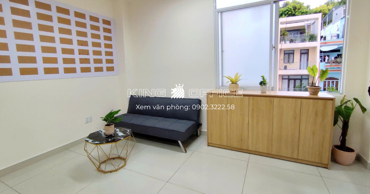 phòng tiếp khách tòa nhà Amitie Office Bạch Đằng Tân Bình