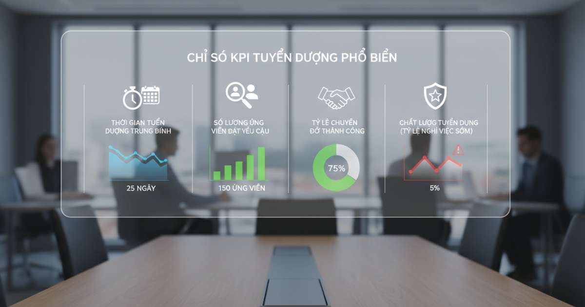Các chỉ số đánh giá kpi cho nhân viên tuyển dụng phổ biến nhất