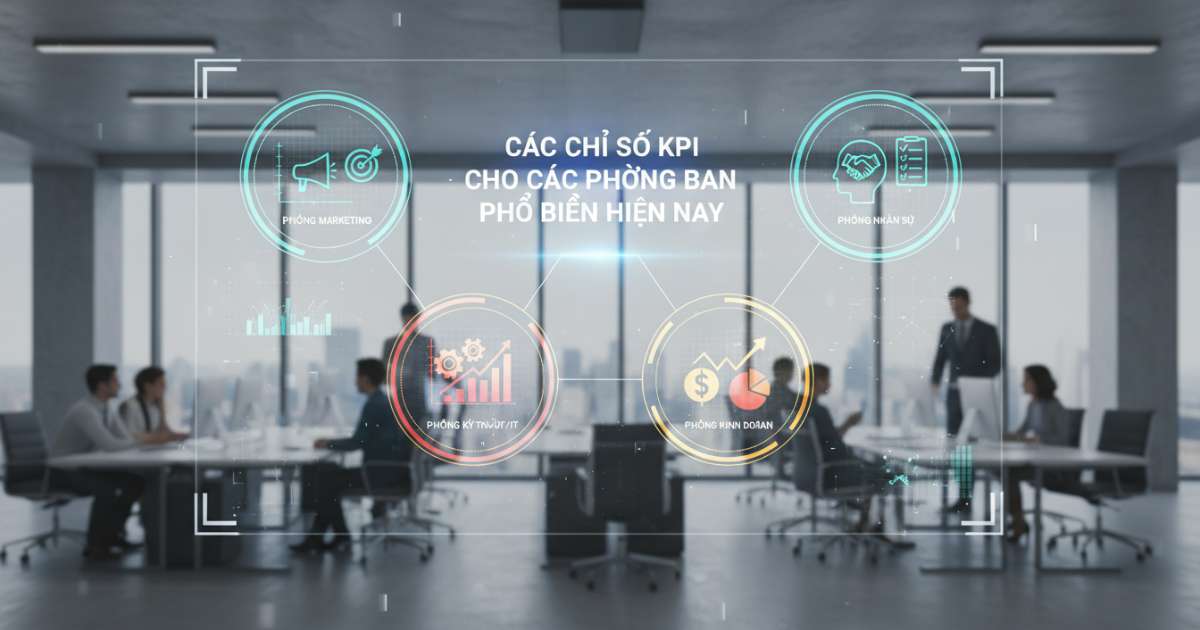 Các chỉ số KPI cho các phòng ban phổ biến hiện nay